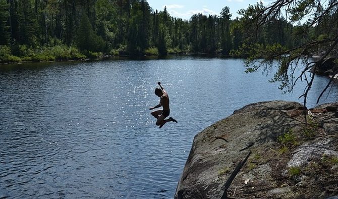 Vermont cliff jumping
