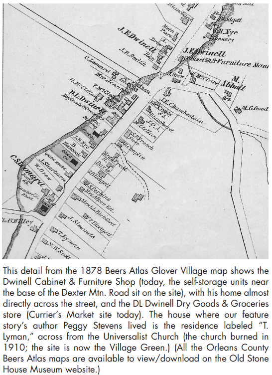 Glover Village Map Vermont