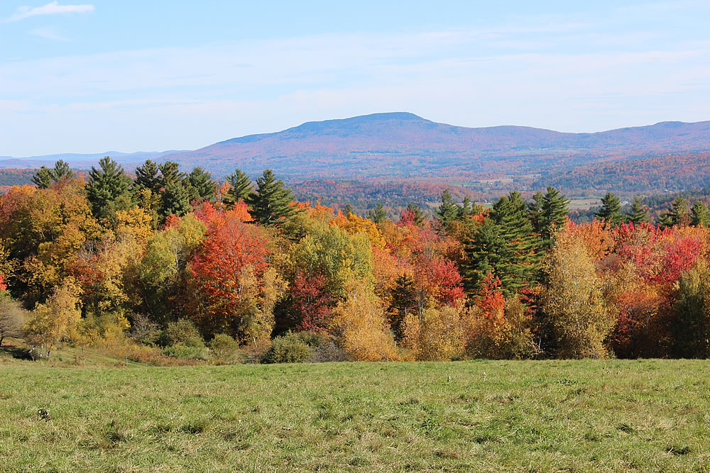 Stowe Mountains in Fall