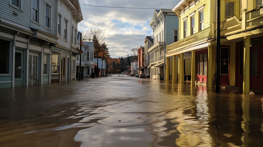 The Catastrophic 2023 Flood That Ravaged Vermont, Causing Massive Damage